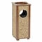 Global Industrial Square Outdoor Can, Brown, Steel, 10-1/4 in 238242BN - alternate 1
